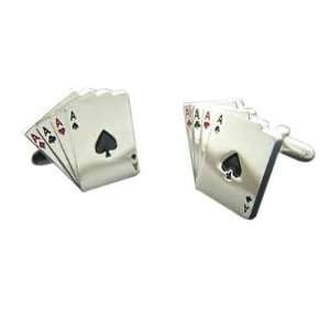 Four Aces Playing Card Cufflinks