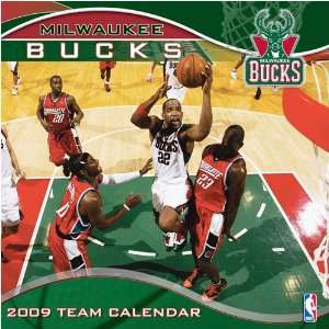  Milwaukee Bucks NBA 12 x 12 Team Wall Calendar Sports 