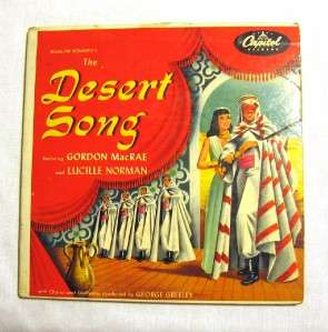 Vintage Capital Record 45 The Desert Song 2 Record Set  