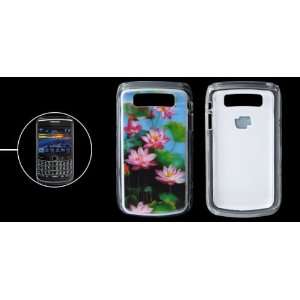   Style Lotus Printed Plastic Back Case for Blackberry 9700 Electronics