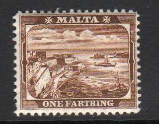 Malta 1 Farthing Stamp c1904 14 D898  
