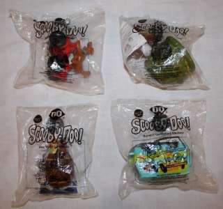 New In Package Dairy Queen Scooby Doo Kids Meal Toys Set of 4  