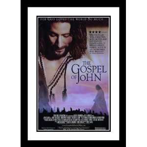The Gospel of John 20x26 Framed and Double Matted Movie Poster   Style 