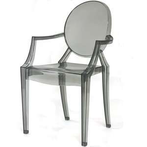  Philippe Starck Style Louis Ghost Chair in Smoke
