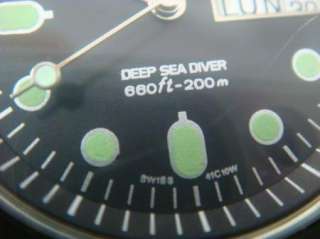 Vintage Caravelle Bulova Deep Sea Diver Mens Wrist Watch 660F 200M 