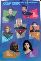 Star Trek The Next Generation TV Show Crew Bio Poster  