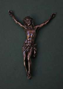 ANTIQUE FRENCH SILVER CORPUS CHRISTIE JESUS SIGNED  