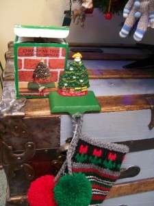   Tree Angel & Train Solid Cast Iron CHRISTMAS STOCKING HOLDER Hanger #B