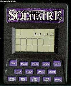 RECZONE DRAW SOLITAIRE ELECTRONIC HANDHELD TRAVEL GAME  