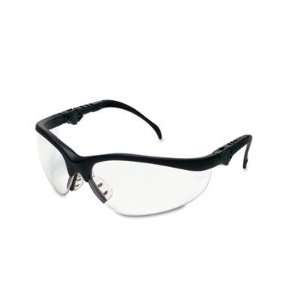 CREWS INC. KD312 Klondike Plus Safety Glasses Black Frame Gray Lens 