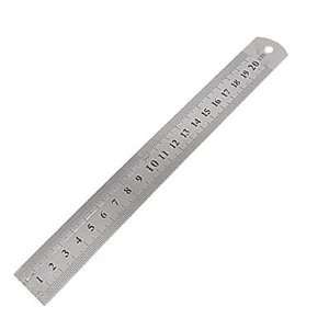  Stainless Steel Metric Imperial Straight Ruler 20cm 8 Inch 