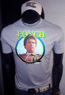   Erik Estrada C.H.I.P.S. Ponch TV Show Dukes Hazzard NOS T Shirt  