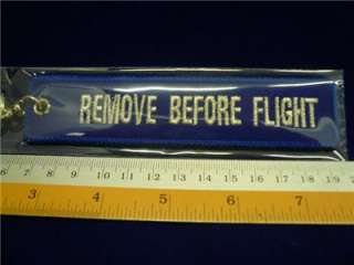PC 9 REMOVE BEFORE FLIGHT BULE EMBROIDER Keychain 5  