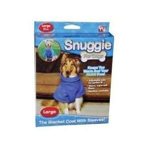  Snuggie For Dogs   Blue colored fleece coat with sleeves 