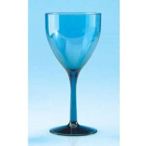  Indigo Blue Polycarbonate Wine Glass by Precidio Kitchen 