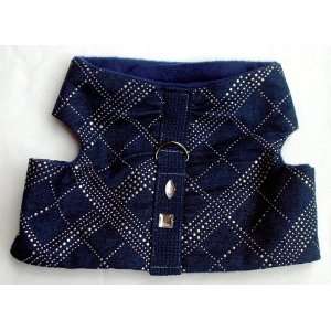  Sparkle Blue Handcrafted Dog Coat by Canine Coature Pet 