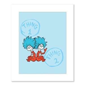   Dr. Seuss Thing 1 and Thing 2 Petite Blue Print 5 x 7 Toys & Games
