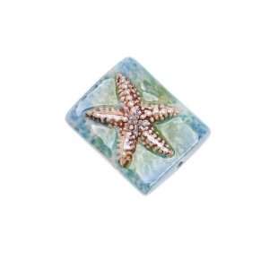   Focal Bead Blue Ocean Starfish 18x24mm (1) Arts, Crafts & Sewing