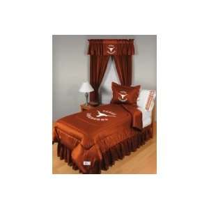 Texas Longhorns Twin Comforter Solid or Sidelines (Sports Coverage 