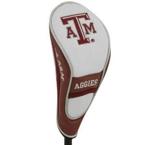  NCAA Texas A&M Aggies White Hybrid Golf Club Headcover 
