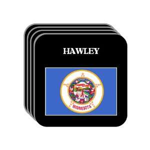 US State Flag   HAWLEY, Minnesota (MN) Set of 4 Mini Mousepad Coasters