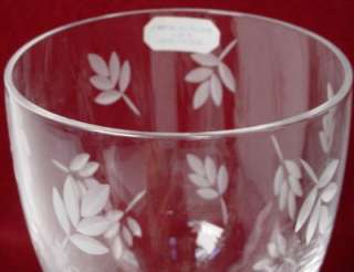 CRIS DARQUES durand TERESE FROSTED pttrn WATER GOBLET  