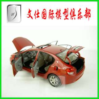 18 China Honda City 2009 (Red) Diecast Car Model Mint in Box  