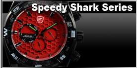 SHARK Mens Stainless Analog Sport Wrist Quartz Watch  