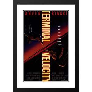  Terminal Velocity 32x45 Framed and Double Matted Movie 
