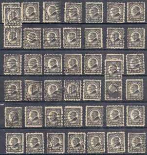 US big lot of 44 stamps  #610 2¢ Harding Issue Memorial  