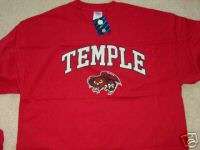 TEMPLE University OWLS Large T Shirt NEW/ TAG L Sleeve  