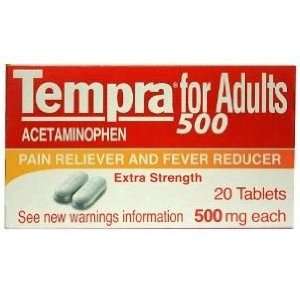  Tempra Acetaminophen 500 Pain Reliever 20 Tablets 