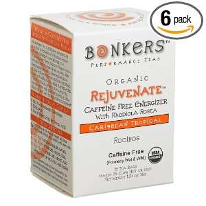 Bonkers Tea Rejuvenate Caffeine, 18 Grocery & Gourmet Food