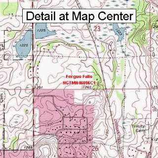  USGS Topographic Quadrangle Map   Fergus Falls, Minnesota 