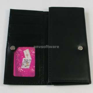   Bowknot Girls Wallet Clutch Card Bag Purse Birthday Gift Black  