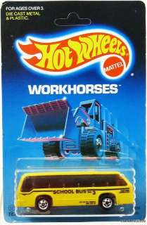 HOT WHEELS RAPID TRANSIT TEAM BUS #3256 WORKHORSES 1986  