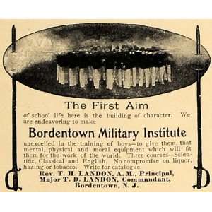  1905 Ad Bordentown Military Institute Lenox School 
