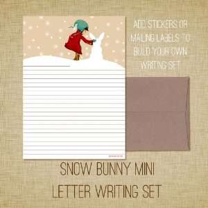  Build Your Own Stationery Set Snow Bunny Baby