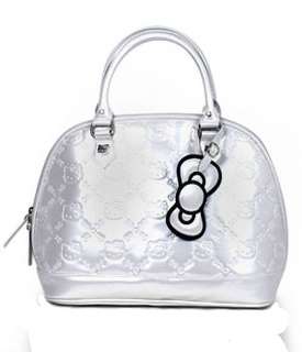 Loungefly HELLO KITTY BLACK PATENT EMBOSSED TOTE BAG   