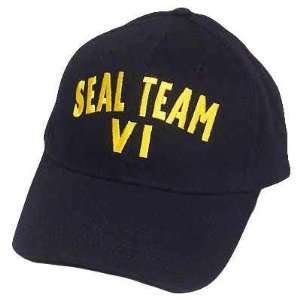  SEAL TEAM 6 SIX VI NAVY MILITARY BLUE YELLOW HAT CAP 