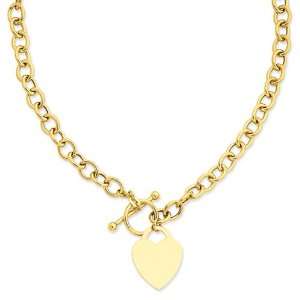  14k Heart Charm Necklace Jewelry