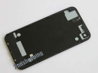 New Black Metal Aluminum Back Battery Cover For iPhone 4gs 4s  