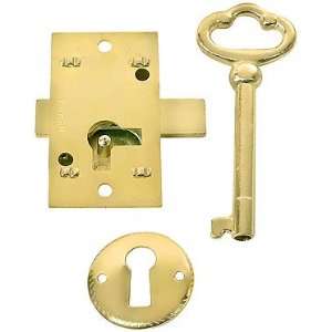  Cupboard Locks. Small Brass Plated Non Mortise Cabinet 