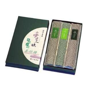 Three Scents   Green Tea, Bamboo, and Cypress   Kunjudo Incense   150 