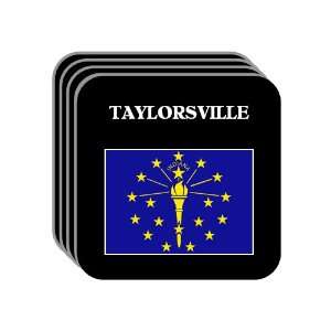  US State Flag   TAYLORSVILLE, Indiana (IN) Set of 4 Mini 
