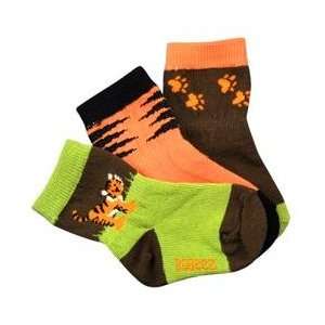   Robeez Organic Baby Infant Boys Tiger Socks, Size 6   12 Months Baby