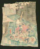 KUNISADA   Original 1849 Japanese Woodblock Print  