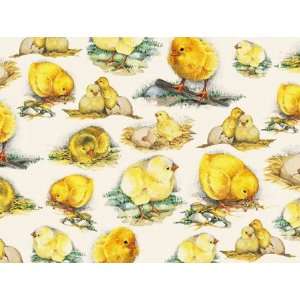  Baby Chicks Rolled Gift Wrap Paper