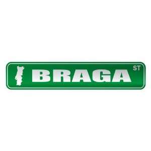   BRAGA ST  STREET SIGN CITY PORTUGAL