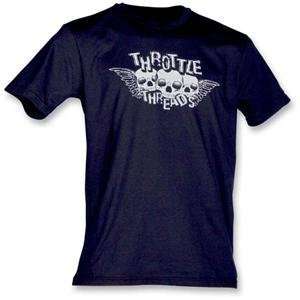  Throttle Threads Triple Threat T Shirt   X Large/Black 